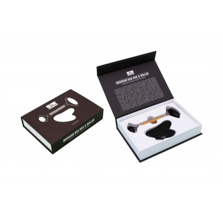 Bio Guasha e Roller - Ossidiana e Bamboo