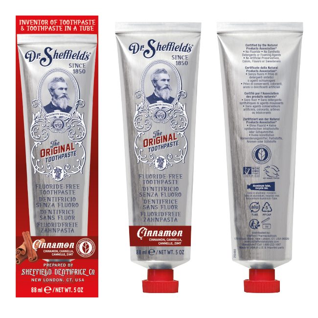 Dr. sheffield dentifricio naturale alla cannella.