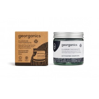 Georganics - Dentifricio al fluoro in pasta Activated Charcoal 60 ml