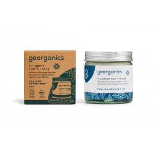 Georganics - Dentifricio al fluoro in pasta English Peppemint 60 ml