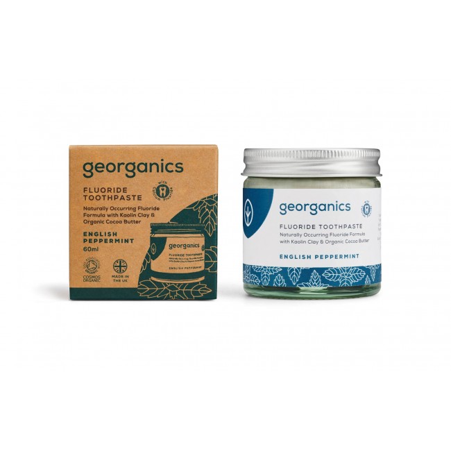 Georganics - Dentifricio al fluoro in pasta  English Peppemint 60 ml