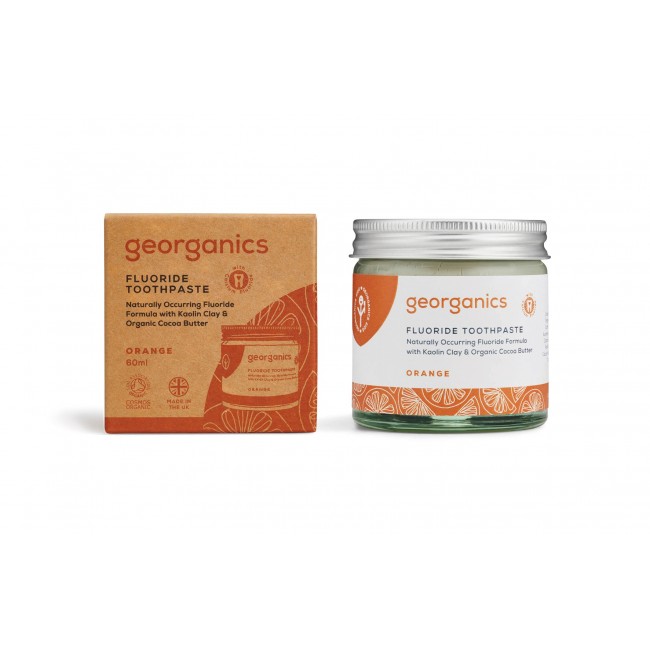 Georganics - Dentifricio al fluoro in pasta orange 60 ml
