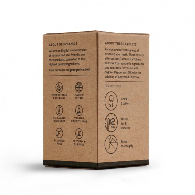 Georganics -Colluttorio in tav. Activated Charcoal 180 tav