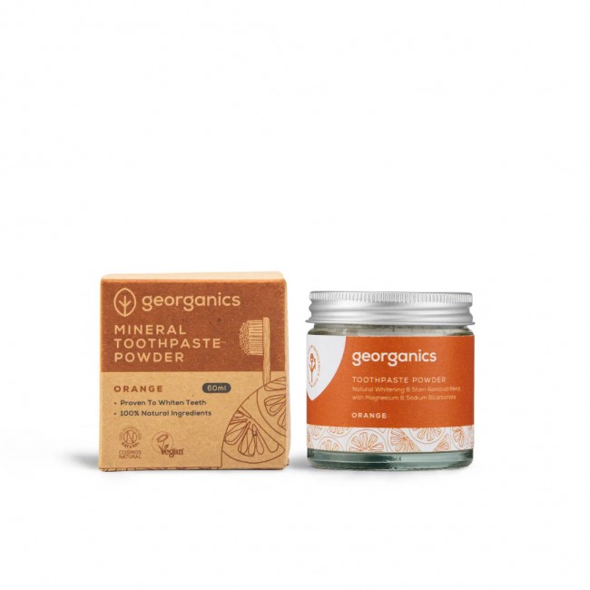 Georganics - Dentifricio in polvere Orange 60 ml