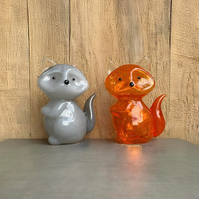 Himalaya - Vetro d'arte Grey Fox