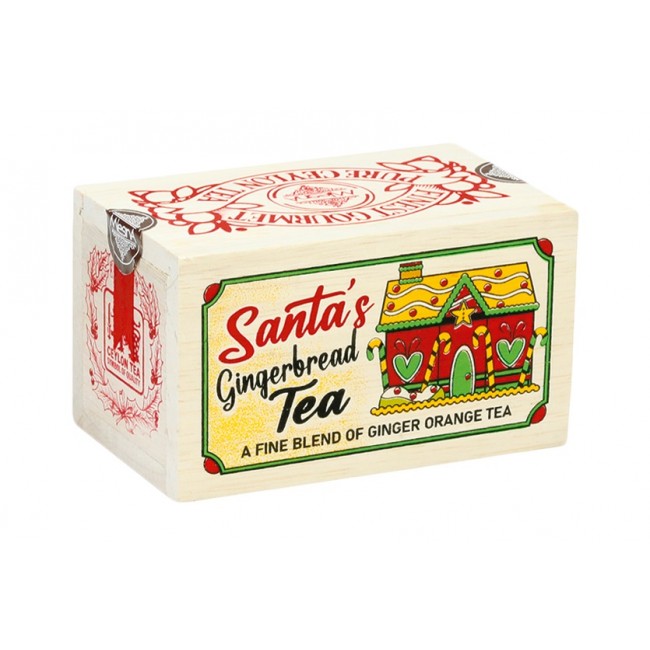 mlesna-scatola-in-legno-santa's-gingerbread-zenzero-e-arancio 100 gr
