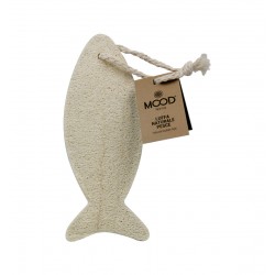 Mood - Luffa Naturale Pesce (12cm circa) - con laccio Mood - Luffa Naturale Pesce (12cm circa) - con laccio