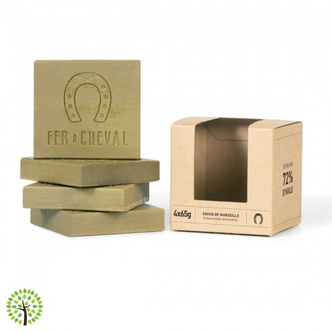 Fer à Cheval - Trancio sapone di Marsiglia Olive (4x65g)
