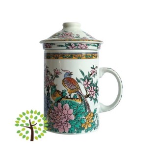 Himalaya Old China - Infusiera Pavoni in porcellana