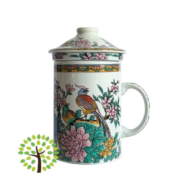 Himalaya Old China - Infusiera Pavoni in porcellana