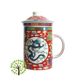 Himalaya Old China - Infusiera Drago in porcellana