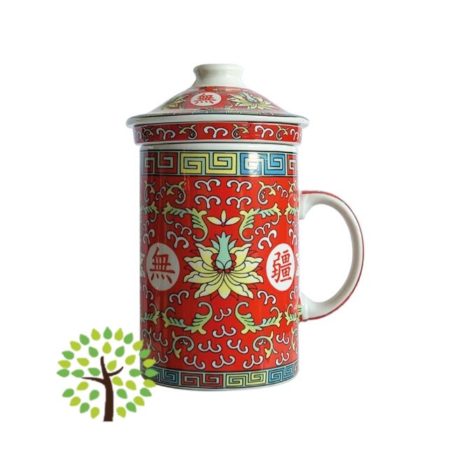 Himalaya Old China - Infusiera Loto Rosso in porcellana