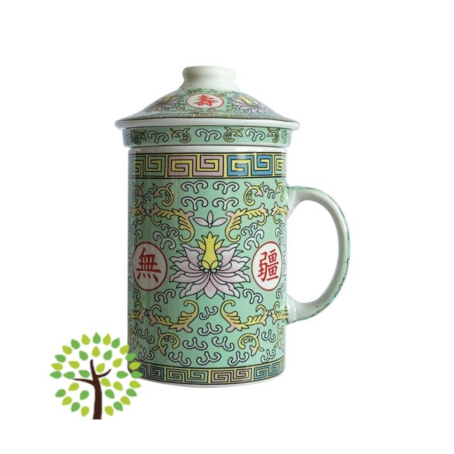 Himalaya Old China - Infusiera Loto Verde in porcellana