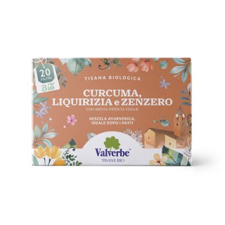 Valverbe - Tisana Bio Curcuma, Liquirizia e Zenzero 20 filtri