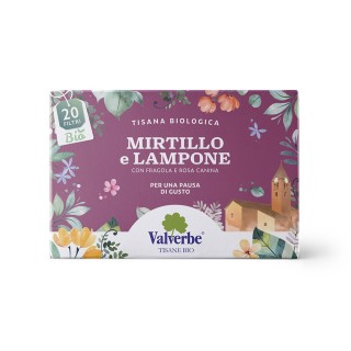 Valverbe - Tisana Bio Mirtillo e Lampone 20 filtri