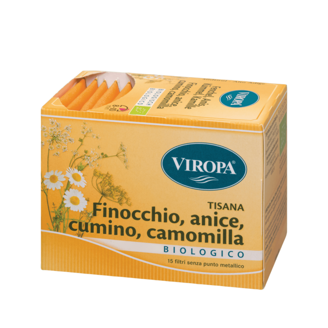 Viropa - Finocchio/Anice/Cumino/Camomilla BIO 15 bustine