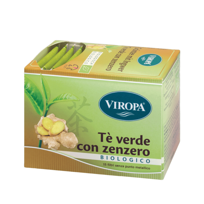 Viropa - Tè verde e zenzero BIO 15 bustine