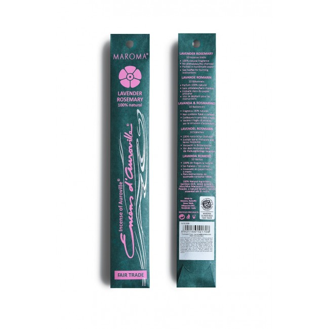 Encens d'Auroville - Lavanda e Rosmarino (10 stick)