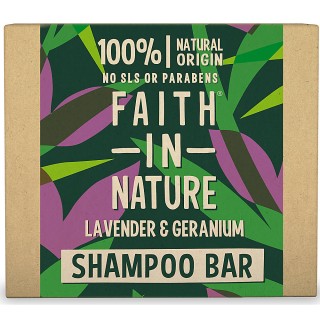 Faith in Nature - Shampoo Solido Lavanda e Geranio (85g)