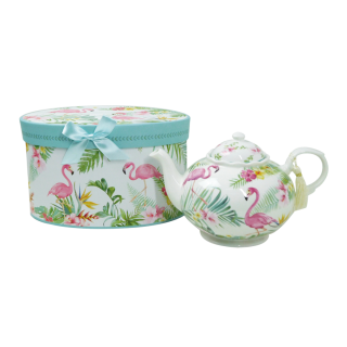 Himalaya - Teiera Fenicottero in porcellana 