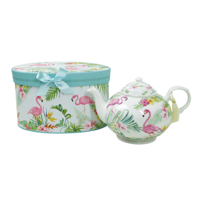 Himalaya - Teiera Fenicottero in porcellana