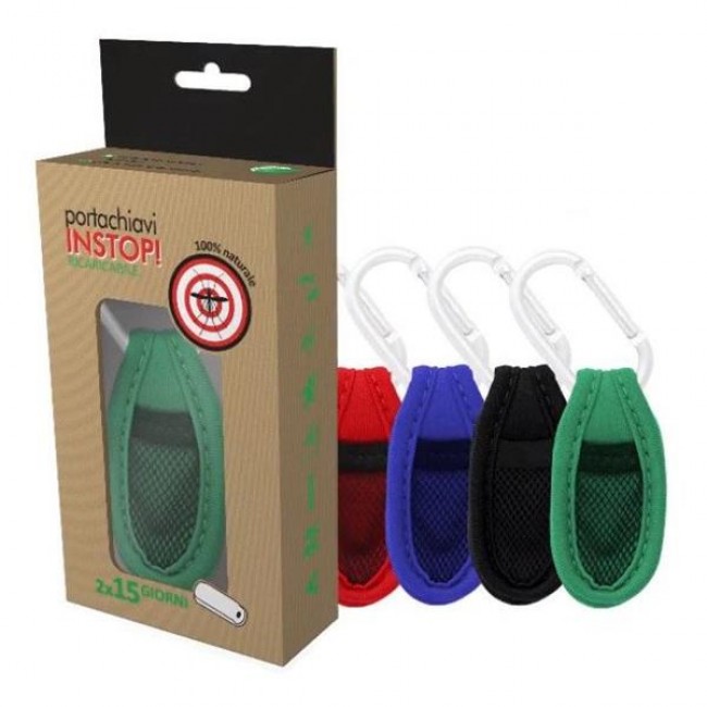 Instop - Portachiavi Insettorepellente (ricaricabile - 2 refill)